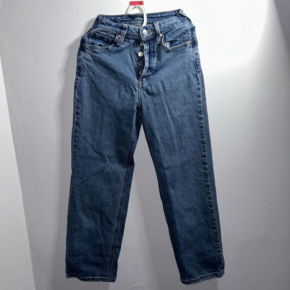 High Rise Straight Ankle Button Fly Jeans  NWT Wild Fable Sz 00 Women's